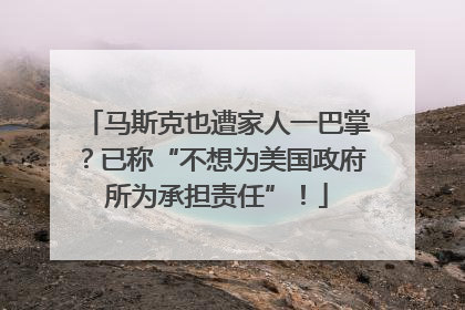 马斯克也遭家人一巴掌？已称“不想为美国政府所为承担责任”！